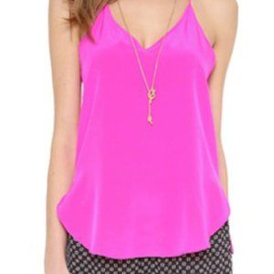 Rory Beca Hot Pink Silk Top